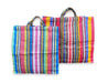 Colorful Recycled Woven Shopper L