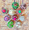 Berber Baskets - green | pink combo