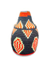 Vintage Berber Basket - black | orange