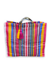 Colorful Recycled Woven Shopper L