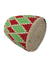 Berber Basket - green | red