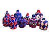Berber Basket - red & blue