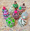 Berber Baskets - green | pink combo