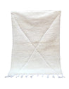 All White Beni Ouarain Rug 163/113
