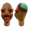 Beaded Tribal Heads from Cameroon - Medium