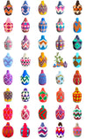Berber Baskets - teal | cognac | white