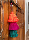 Triple colorful handmade tassels - escape exclusive