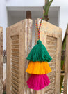 Triple colorful handmade tassels - escape exclusive