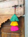 Triple colorful handmade tassels - escape exclusive