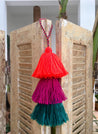 Triple colorful handmade tassels - escape exclusive