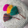 Triple colorful handmade tassels - escape exclusive