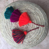 Triple colorful handmade tassels - escape exclusive