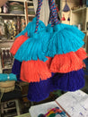 Triple colorful handmade tassels - escape exclusive